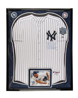 Mariano Rivera Signed and Framed Authentic New York Yankees Jersey With 602 All-Time Saves Inscription (Steiner)